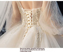 Luxury Princess Wedding Dress with Crystal Lace | EdleessFashion