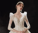 Luxurious Princess Wedding Dresses with Shiny Pearls | EdleessFashion