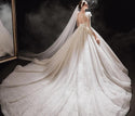 Luxurious Princess Wedding Dresses with Shiny Pearls | EdleessFashion