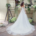 Elegant Sweetheart Wedding Dress with Brush Train | EdleessFashion